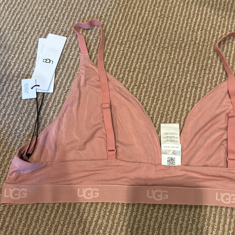 NWT UGG Francis Pink Triangle Bralette Seamless Comfort size M or XL - Picture 10 of 14
